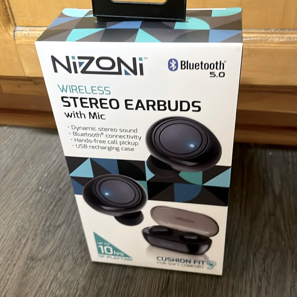 Nizoni Wireless Stereo Earbuds with Mic, Bluetooth 5.0